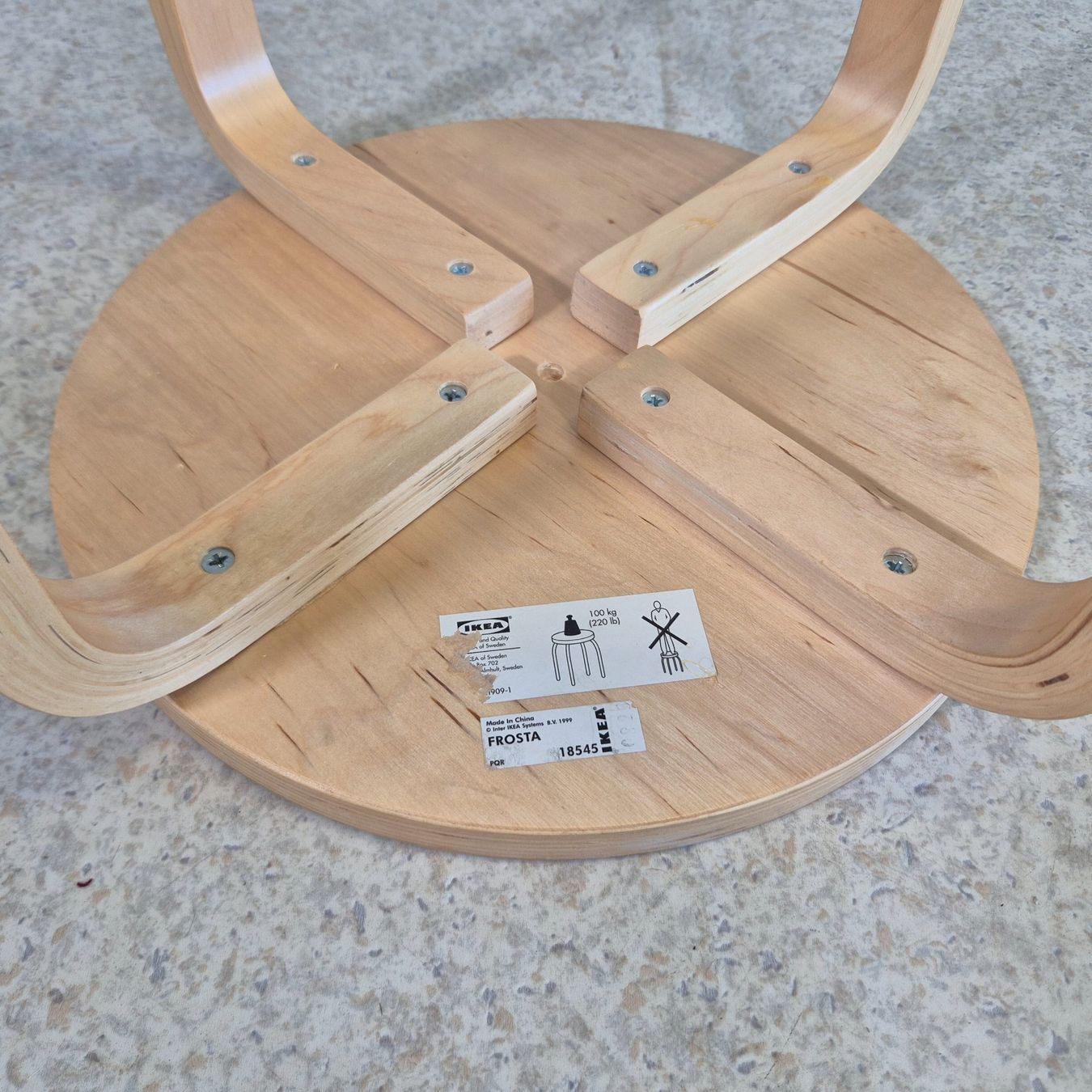 Ikea Sgabelli: Frosta Style Stool Hocker Stapelhocker Style Alvar Aalto – Usato da Nottwil venduto da Wondewa-Shop 5