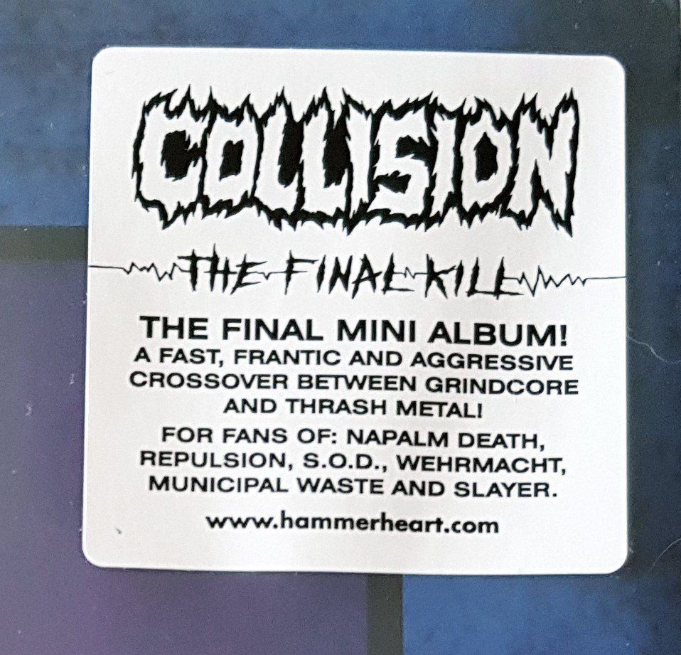 Schallplatten: Collision – The Final Kill - LP - 2020 - First Press – Neu (gemäss Beschreibung) aus Uster von Zardodel 8