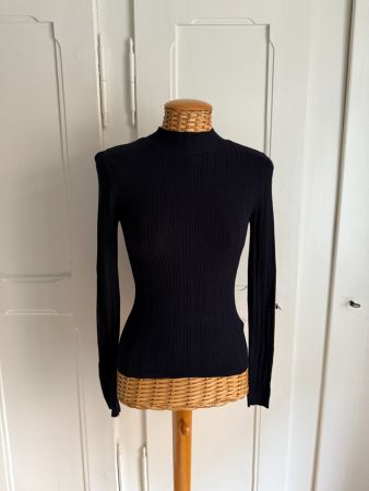 MISS SELFRIDGE - Rippstrick Langarmshirt dunkelblau 34