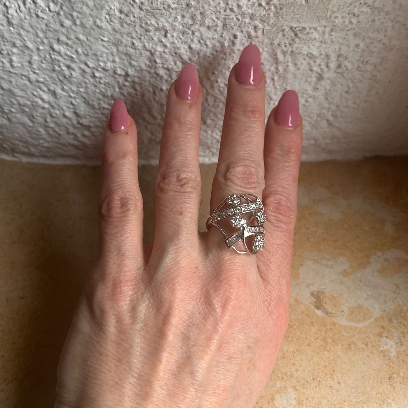 Ringe: WHITE Ring Zirkonia, WEDDING Grösse 57 – Gebraucht aus Laufen von Bellebellezza 4