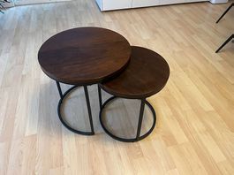 Salontisch / Beistelltisch 2er Set rund