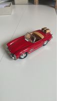 Metallmodellauto Mercedes Benz 300 SL rot mit Gepäck