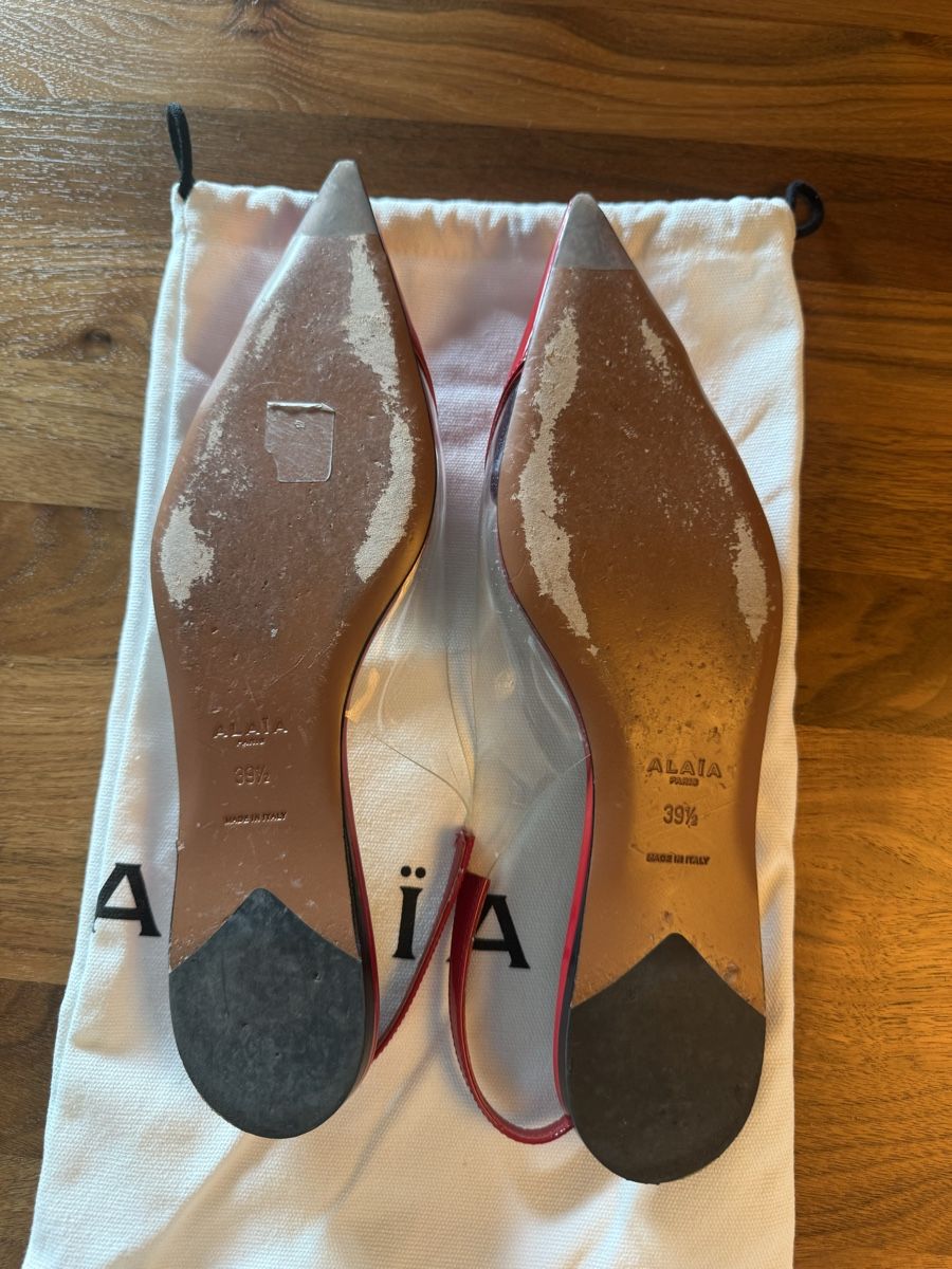 Alaia Scarpe da donna: ALAIA Red Heart Slingback Flats Size 39.5 – Usato da Bäch SZ venduto da MEG2018 3