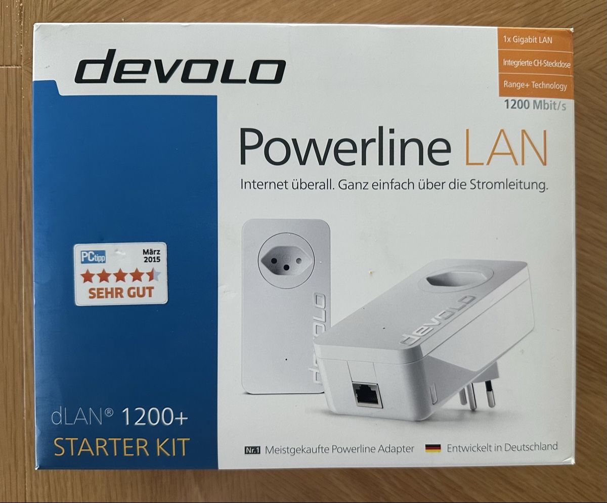 Devolo Laufwerke & Adapter: Devolo Powerline LAN Set bis 1200Mbit/s – Gebraucht aus Winterthur von Doitself