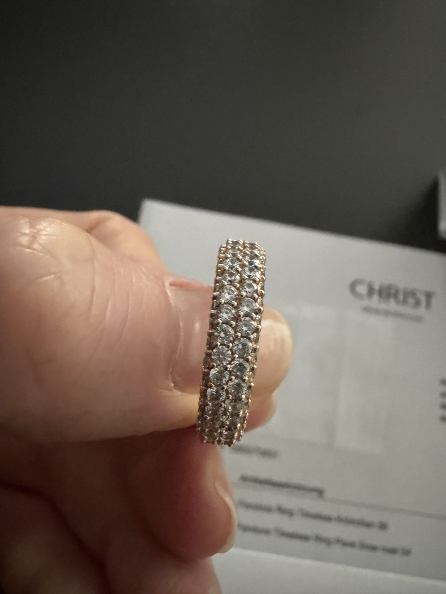 Pandora Ringe: Pandora Ring Timeless Pave 2row Rose Size 54 – Gebraucht aus Therwil von as_good_as_new 4