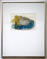 Langauer Heidi "Nachtstimmung" Orig. Zürich Abstrakte Kunst
