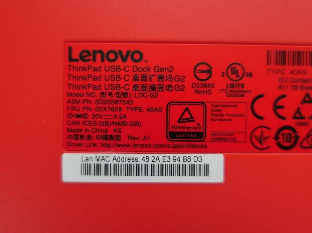 Lenovo Docking station: 3 Thinkpad Universal USB-C Docks: 40AY, 40B7, 40AS – Usato da Wetzikon ZH venduto da mst05 2