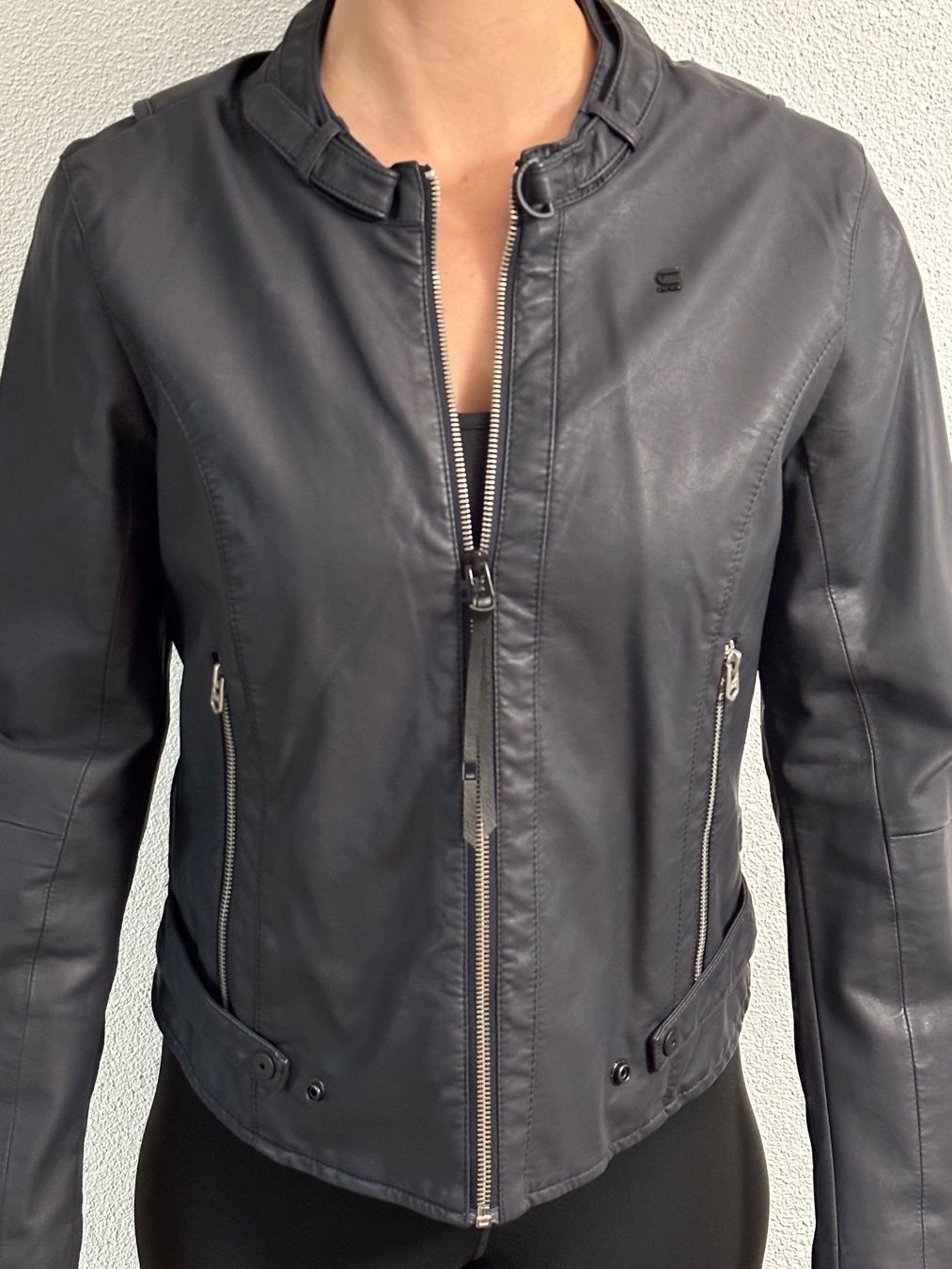 Giacche: G-Star Lederjacke navy, Grösse M – Nuovo (secondo la descrizione) da Dübendorf venduto da 9320