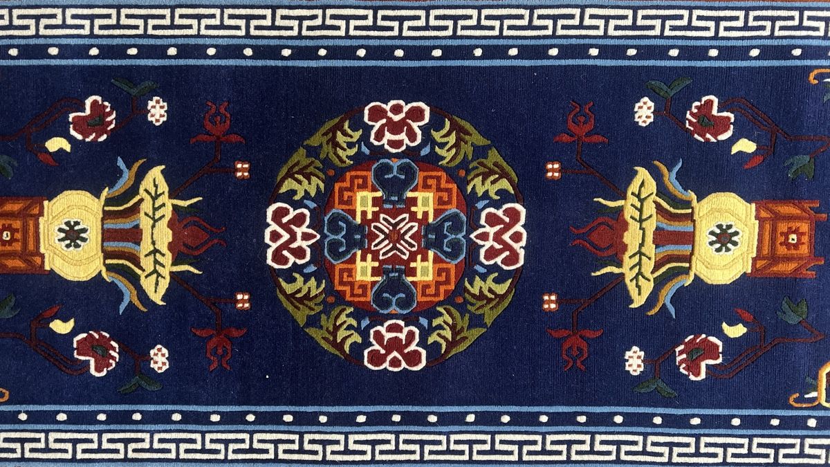 Tappeti: Handgeknüpfter schöner blauer Teppich – Nuovo e nell'imballaggio originale da Wallisellen venduto da tamang_teppiche 2