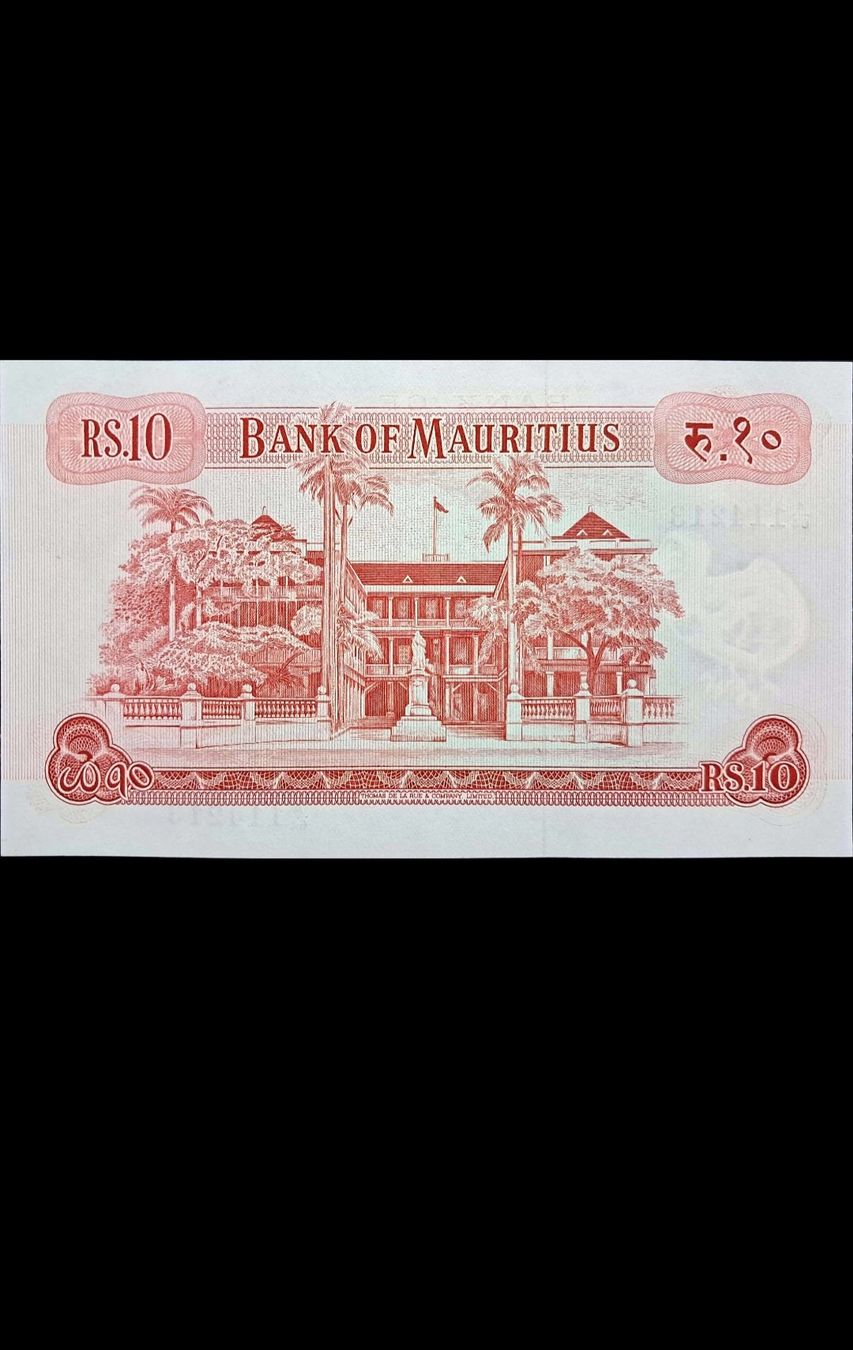 Banconote: Mauritius 10 Rupees 1967 Unc – Nuovo e nell'imballaggio originale da Lufingen venduto da E-Auktion 1