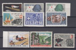 Lot de timbres militaires
