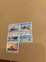 Jersey Briefmarken Schiffe 5er Set ungestempelt
