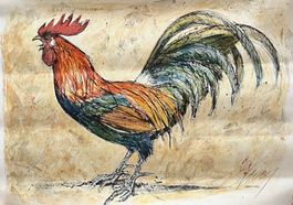 FRITZ HUG LITHOGRAPHIE VON HAND SIGNIERT