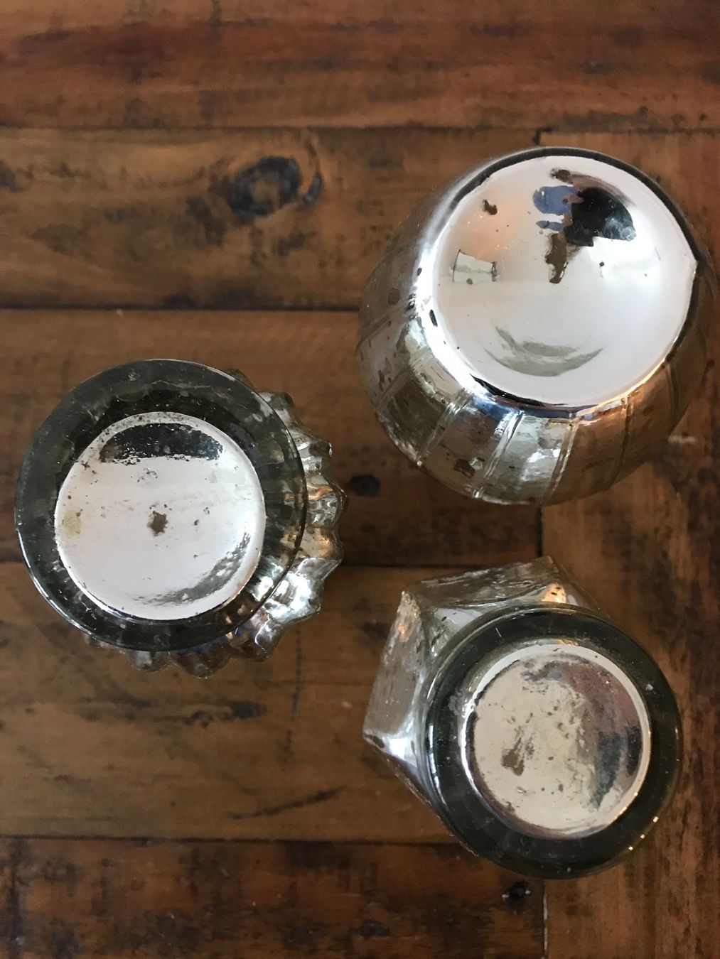 Vasi & Recipienti: 3 Vasen Glas silbrig – Usato da Rapperswil SG venduto da cosiba01 4