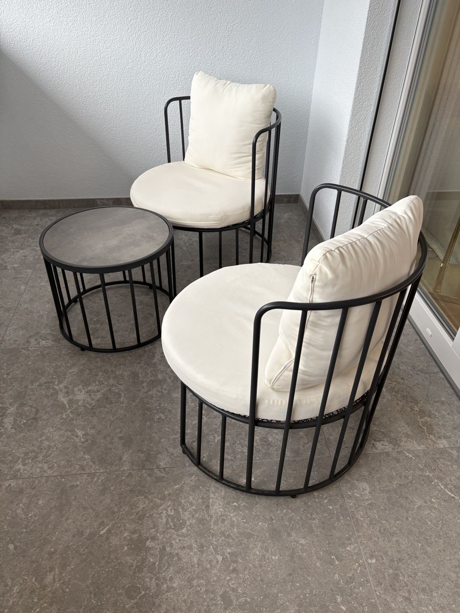 Poltrone: Balkon Lounge Set Giardimo LAB String 2 Stühle + Tisch inkl. – Usato da Dietikon venduto da lir_6b7c 4