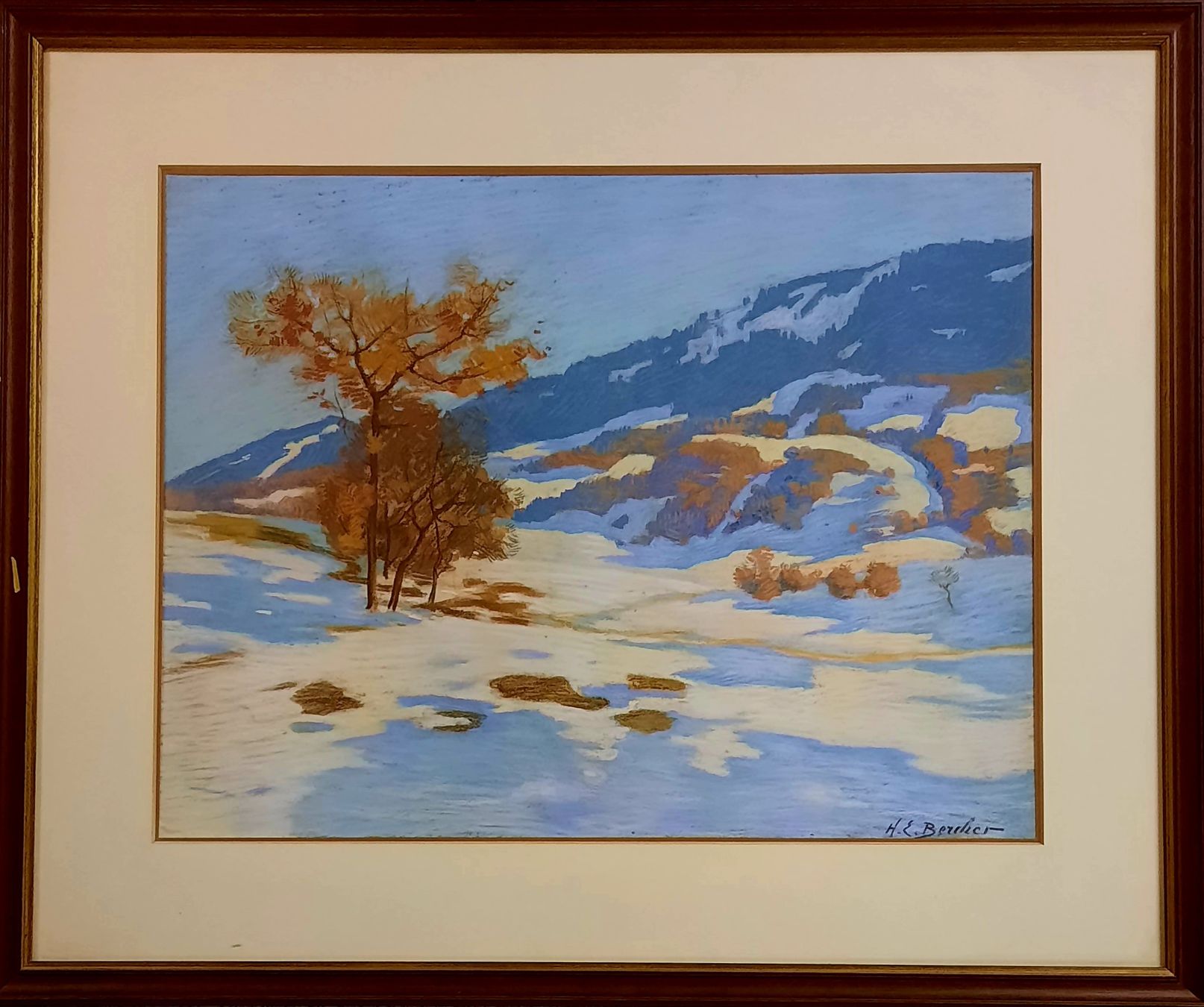 Dipinti: HENRI EDOUARD BERCHER 1877 - 1970 – Usato da Genève venduto da Enigme8
