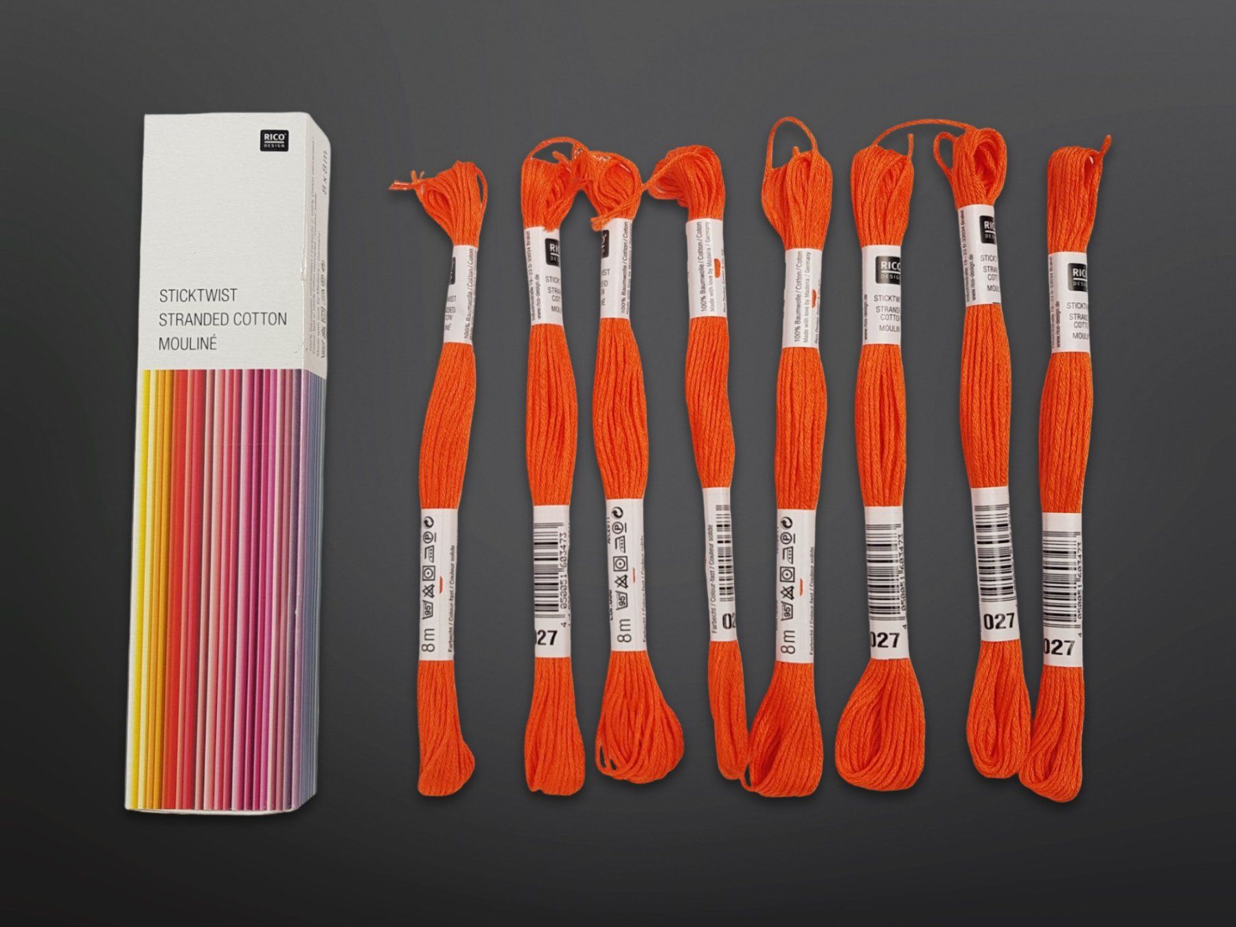 Cordicelle & Fili: RICO DESIGN oranges Stickgarn – Nuovo (secondo la descrizione) da Suhr venduto da Restwert_Suhr