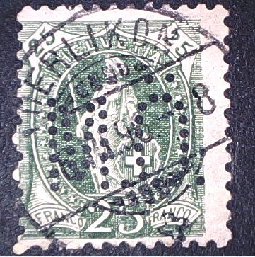 Tous les timbres: Perfin   42 – D'occasion à Opfikon par webstar30