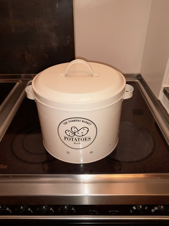 Kartoffeltopf Kartoffelbehälter Brotkasten Metall Vintage... | Kaufen ...