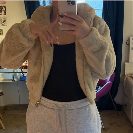VICTORIA-R faux fur jacket