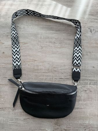 Damen Bauchtasche /Crossbody/Umhängetasche, schwarz, Neu