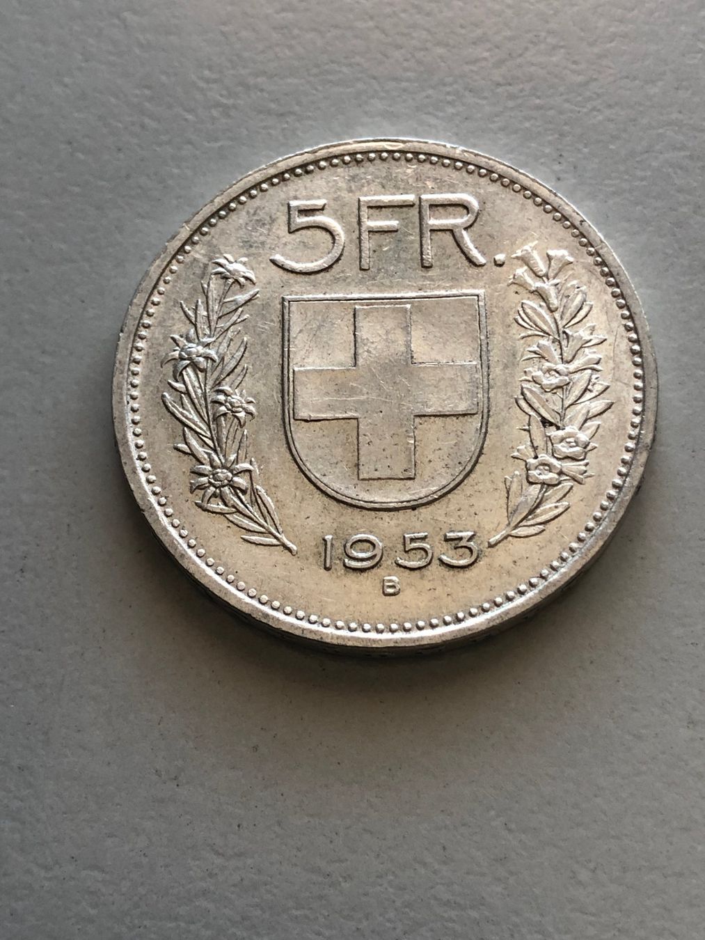 Tutti le monete: 5 Fr. 1953 – Usato da Schötz venduto da Odpa