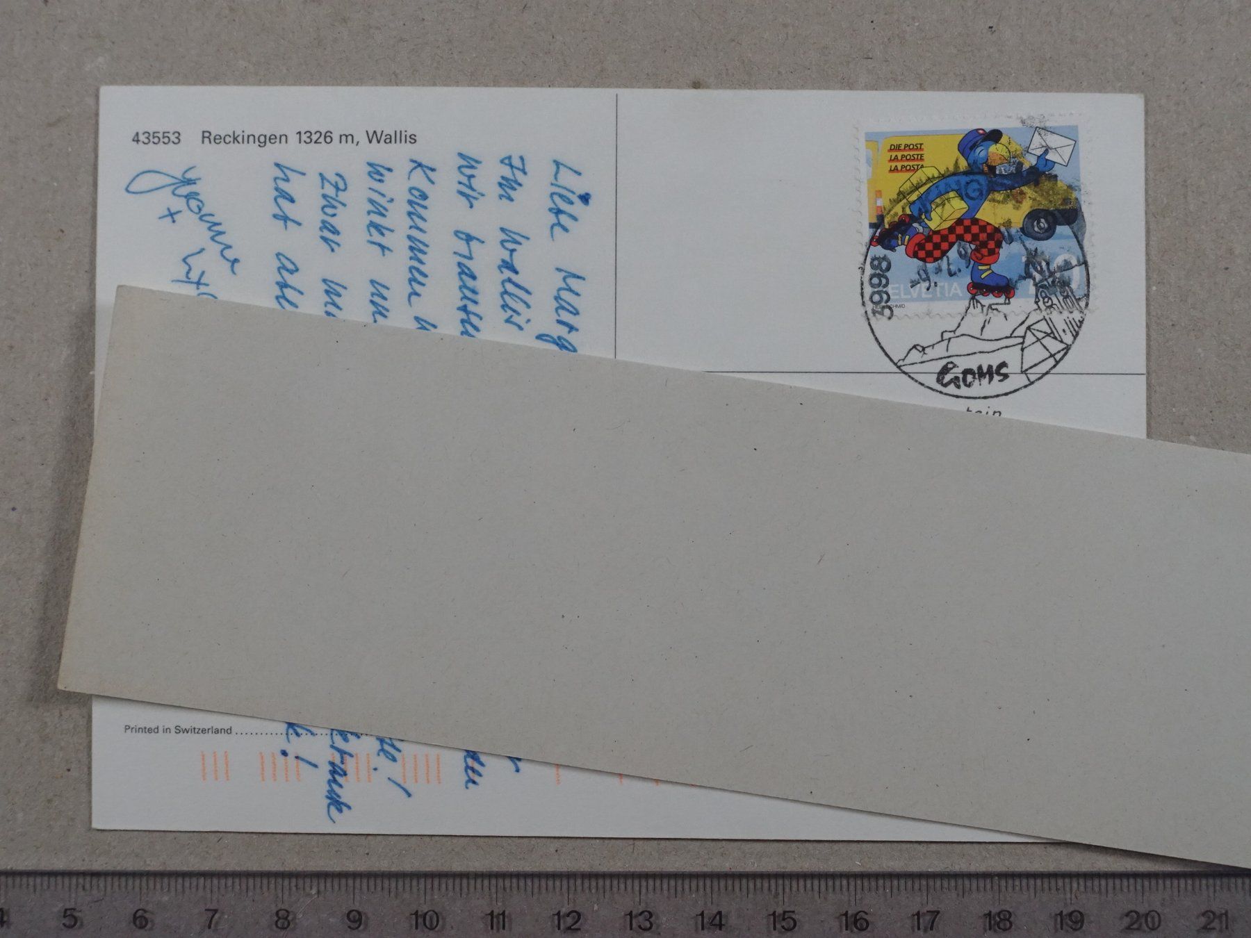 Cartes postales: Reckingen, 1998 – D'occasion à Lenzburg par fh1 1