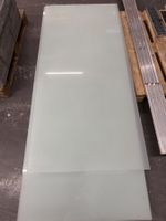 4 grosse Milchglasplatten satiniert