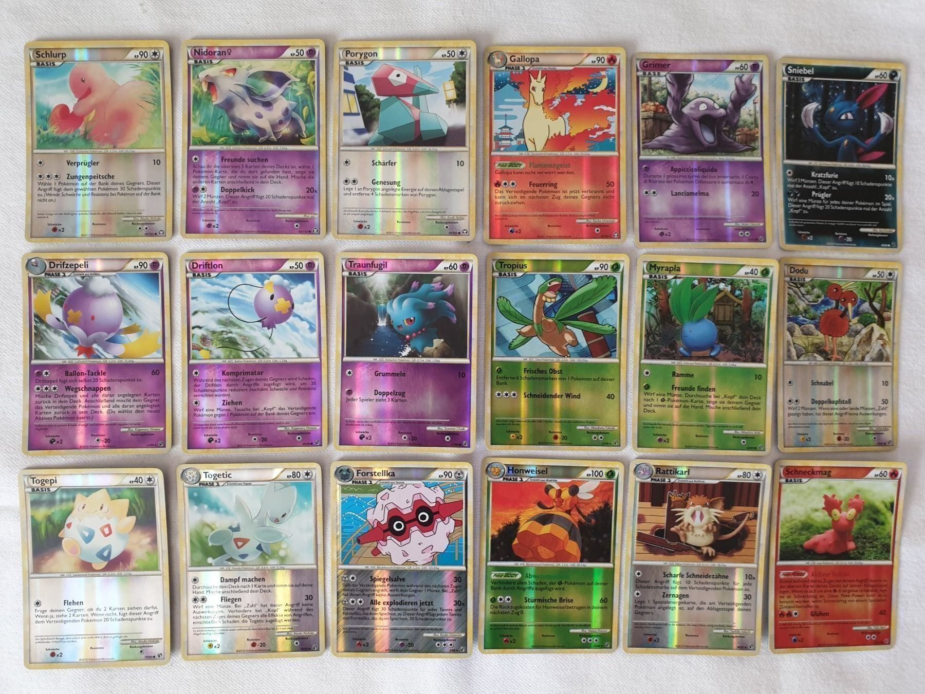 Pokémon Carte collezionabili: 50 Reverse Pokémonkarten 2010/2011 – Nuovo (secondo la descrizione) da Rebstein venduto da gimmma 4