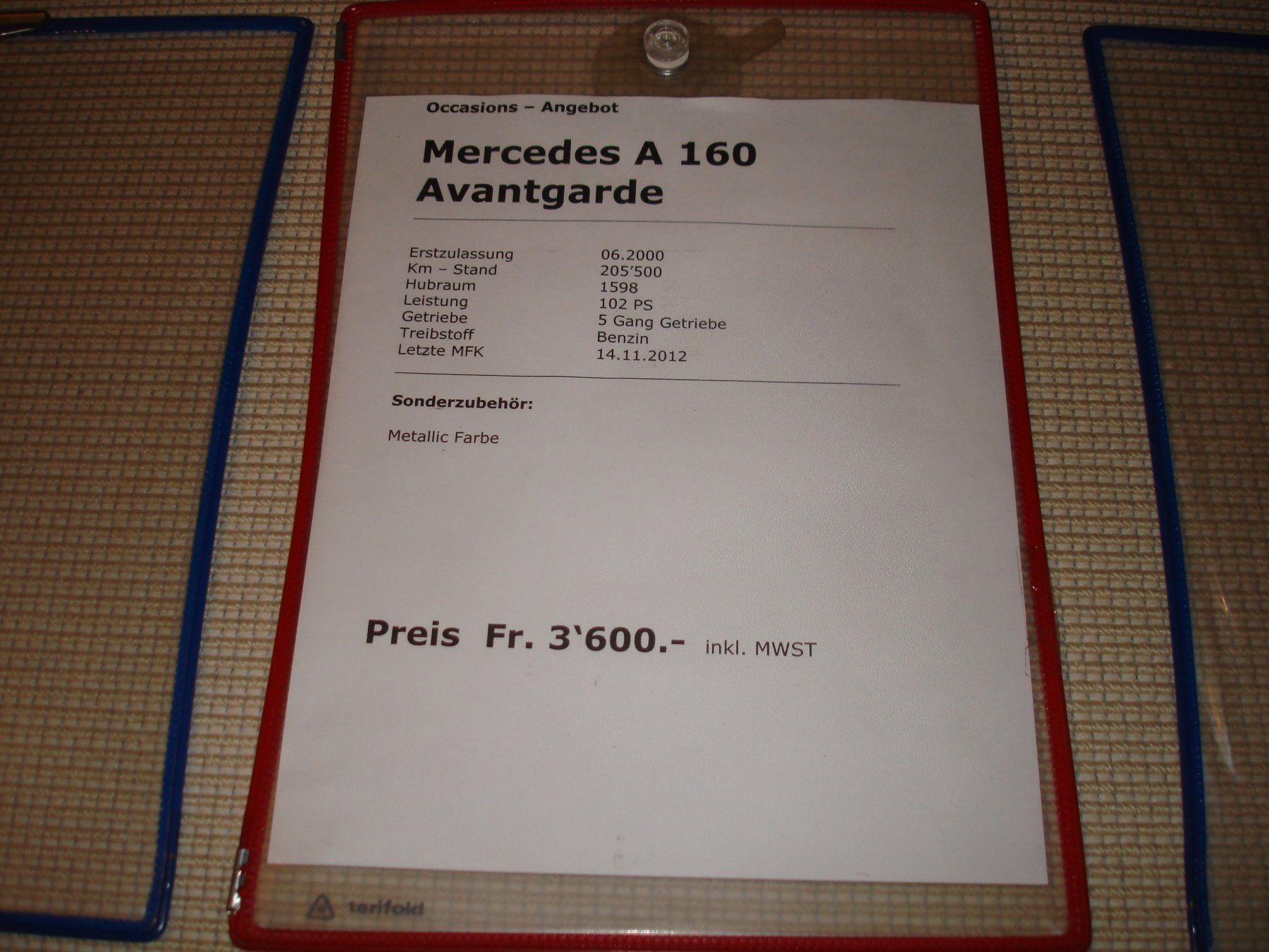 Supporti a parete: Preisblatt Halter – Usato da Gossau ZH venduto da Crfurrer 2