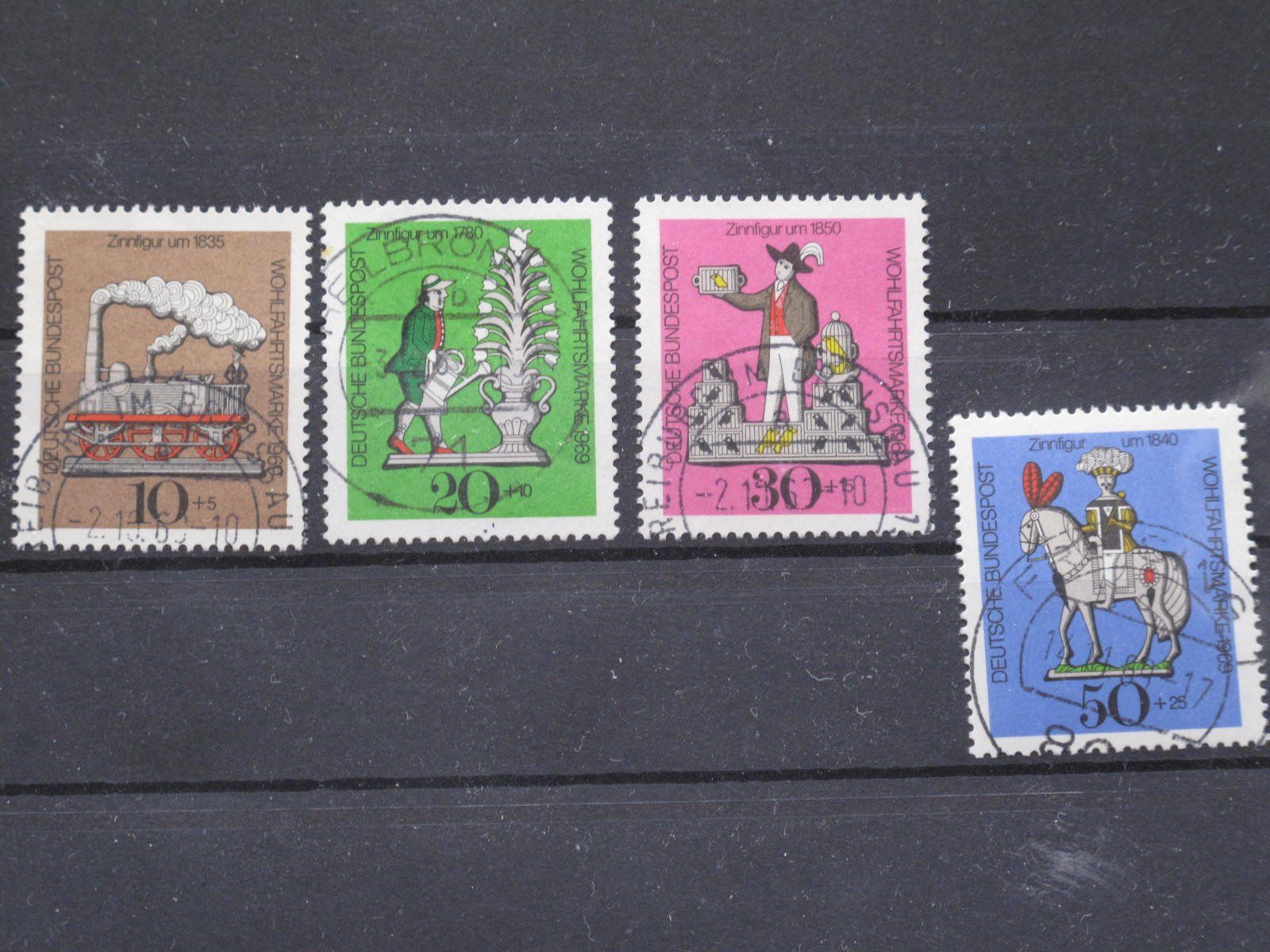 Tutti i francobolli: BRD 1969 Zinnfiguren gest. – Usato da Wil SG venduto da fva01