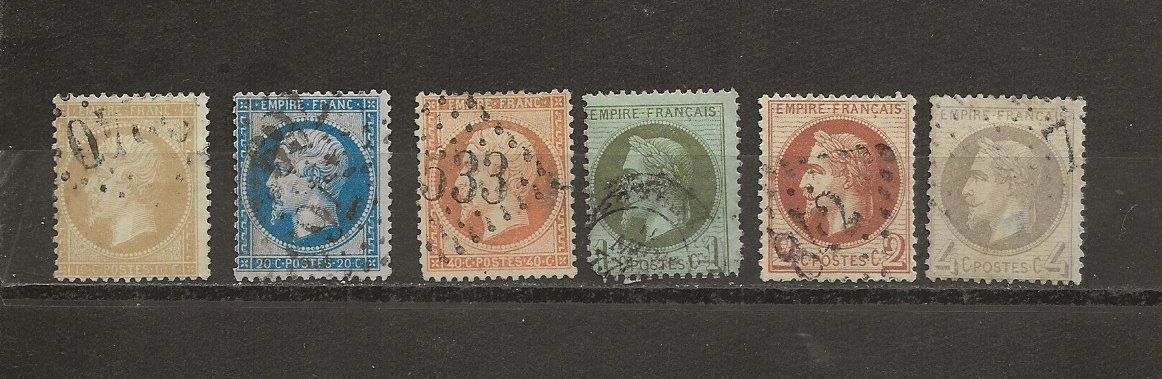 Tutti i francobolli: Napoléon III Lot 1862 ... – Usato da Sion venduto da PierreP01