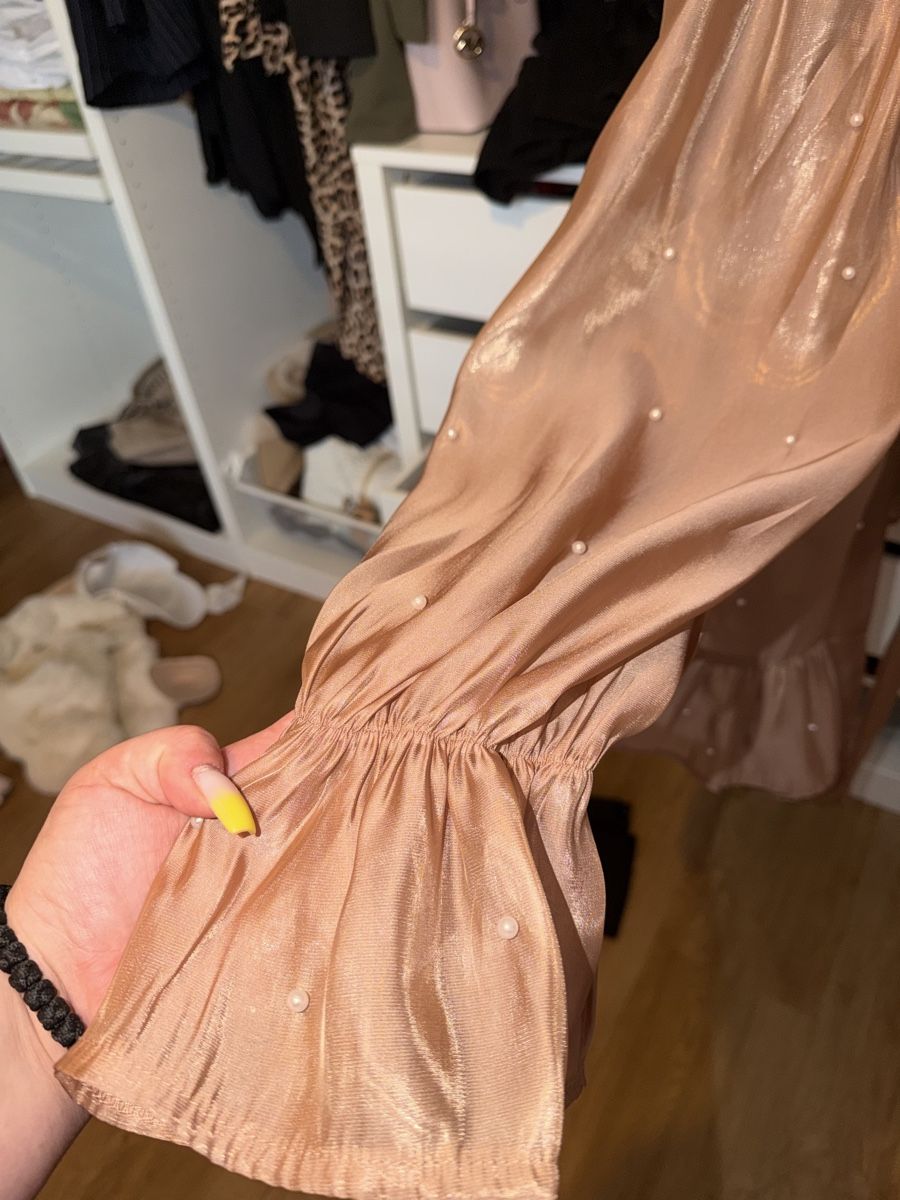 Camicette: Damen Bluse Perlmutteffektdetails Roségrösse  2XL neu – Nuovo (secondo la descrizione) da Kefikon TG venduto da jel_72fp 3