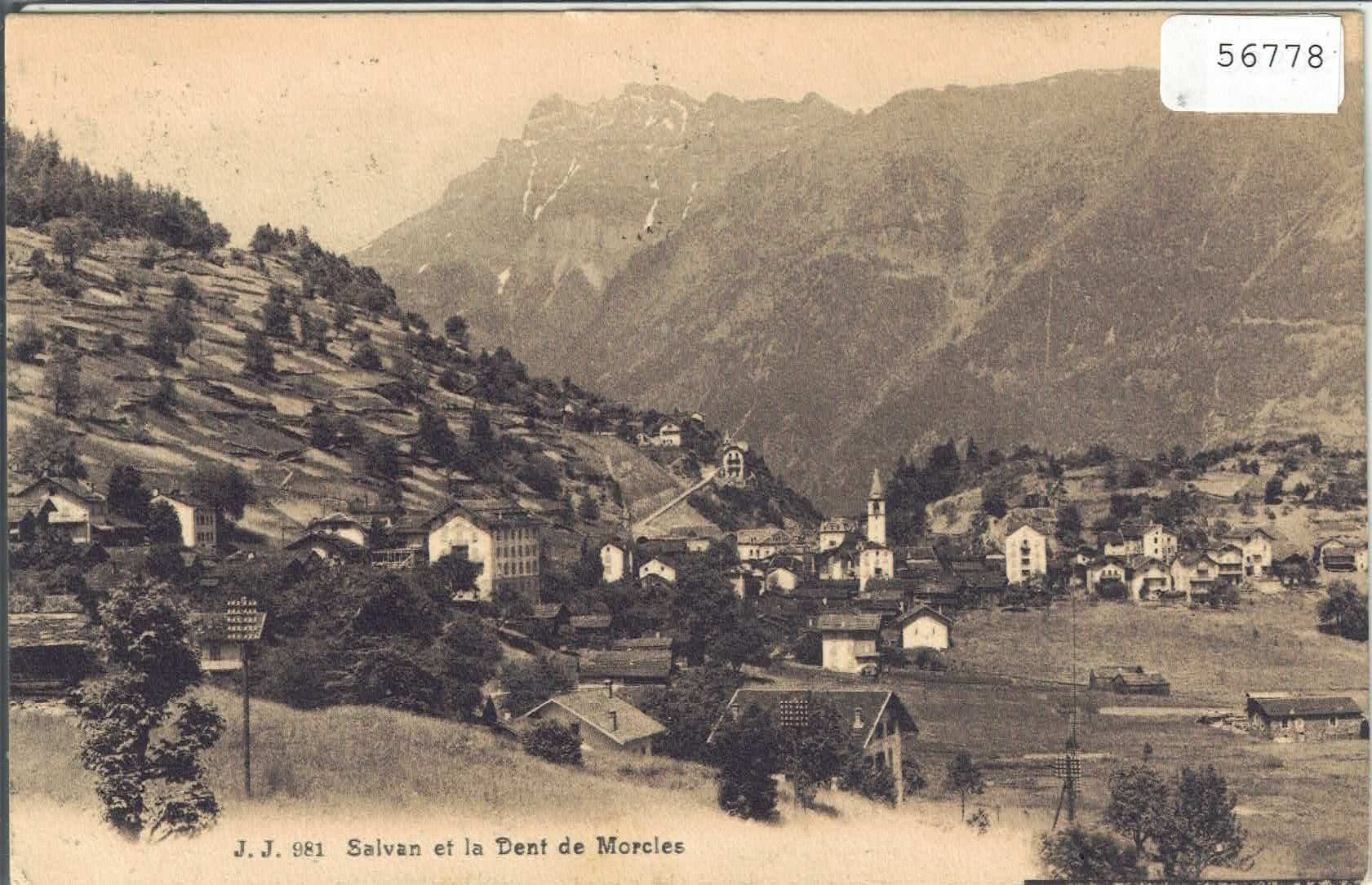 Cartoline postali: Salvan - Vue generale – Usato da Ettingen venduto da Kartenplanet