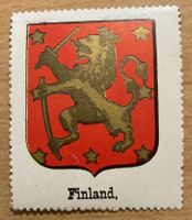 Werbemarke / Vignette Finland mit Löwe