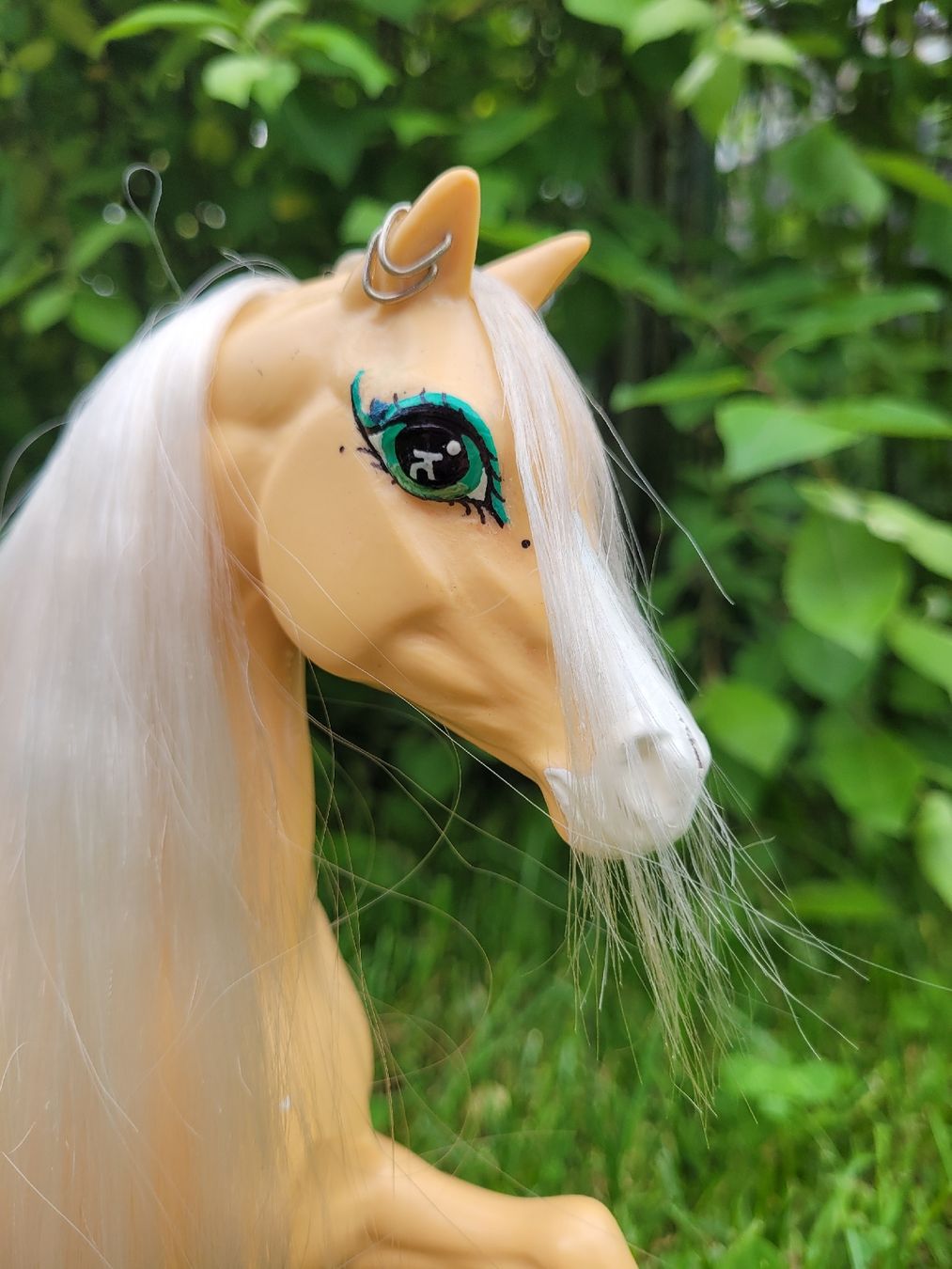 Giocattoli: Barbie Pferd Palomino, Teilrepaint/Unikat – Usato da Niederbuchsiten venduto da klengyel 6