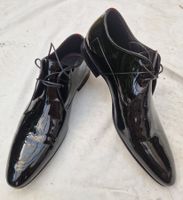 HUGO BOSS SCHNÜRSCHUHE NEU GR.45 LACK SCHWARZ