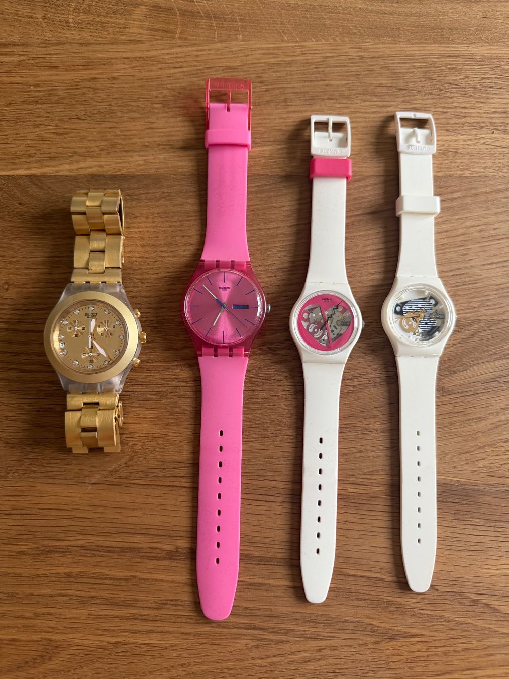 Swatch Uhren: Lot de 4 montres Swatch occasion – Gebraucht aus Cudrefin von Carolomino01 1