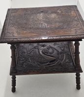Tavolino in legno intarsiato