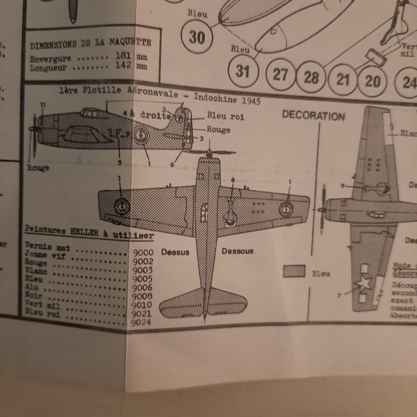 Heller Kit di modellismo & Modellini statici: 3045 ... Grumman F6F-5 Hellcat ... Heller 155 – Usato da Bonstetten venduto da Benibanny59 1