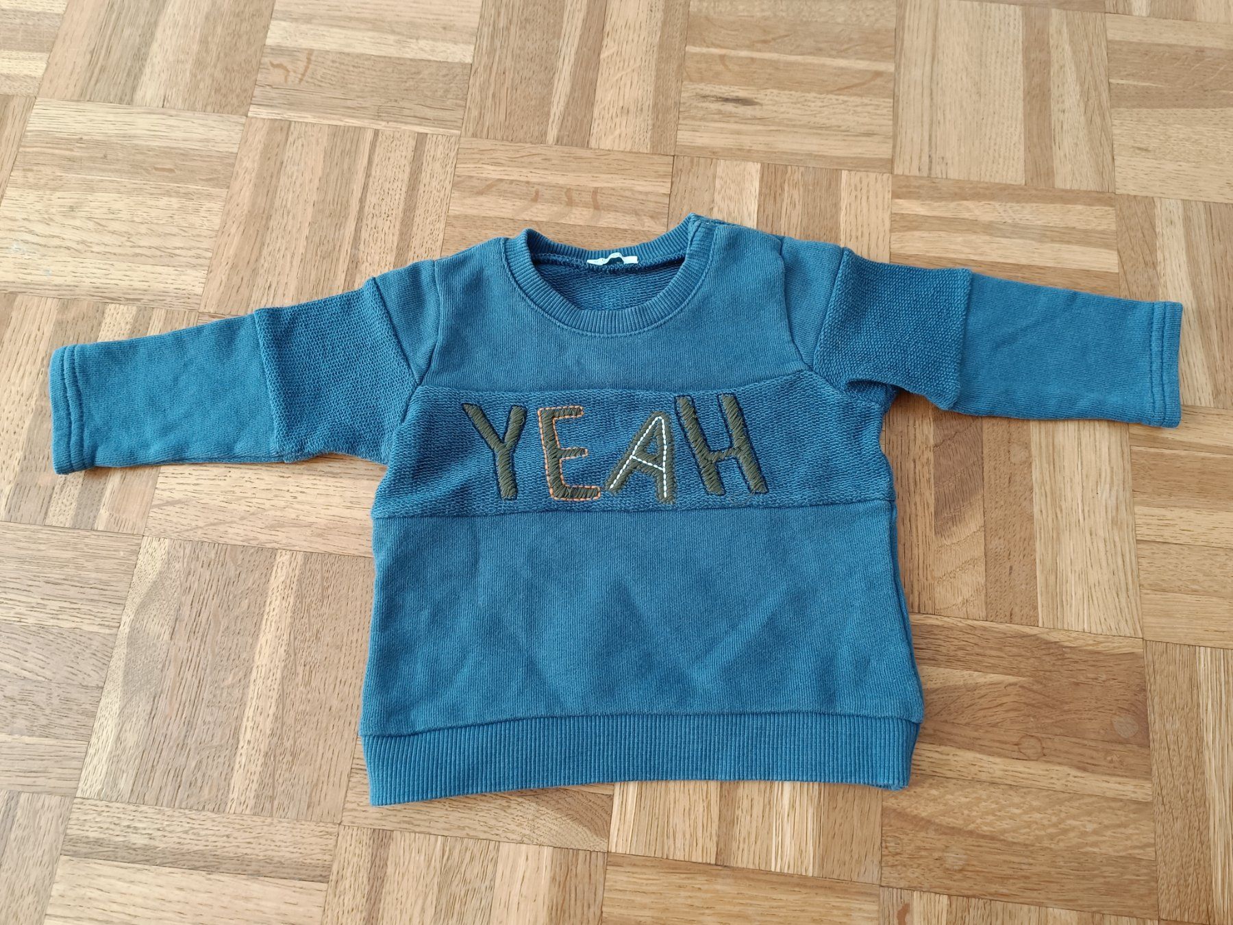 Benetton Maglioni & Felpe: Benetton Pullover Gr 62 blau Yeah Kinder Pulli – Usato da Oberhofen Thun'see venduto da cri_6md2