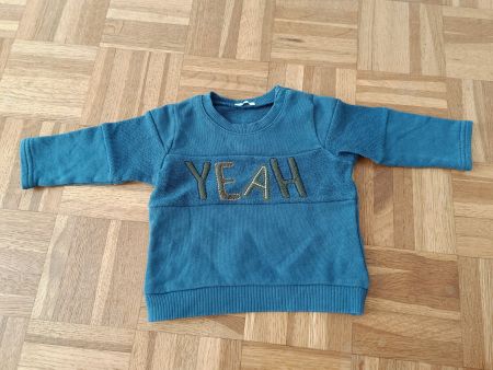 Benetton Pullover Gr 62 blau Yeah Kinder Pulli