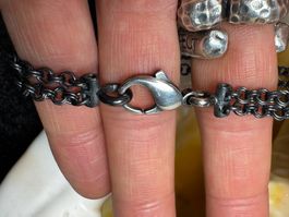 Aktion – Handgefertigtes Doppelanker-Armband aus Silber 925
