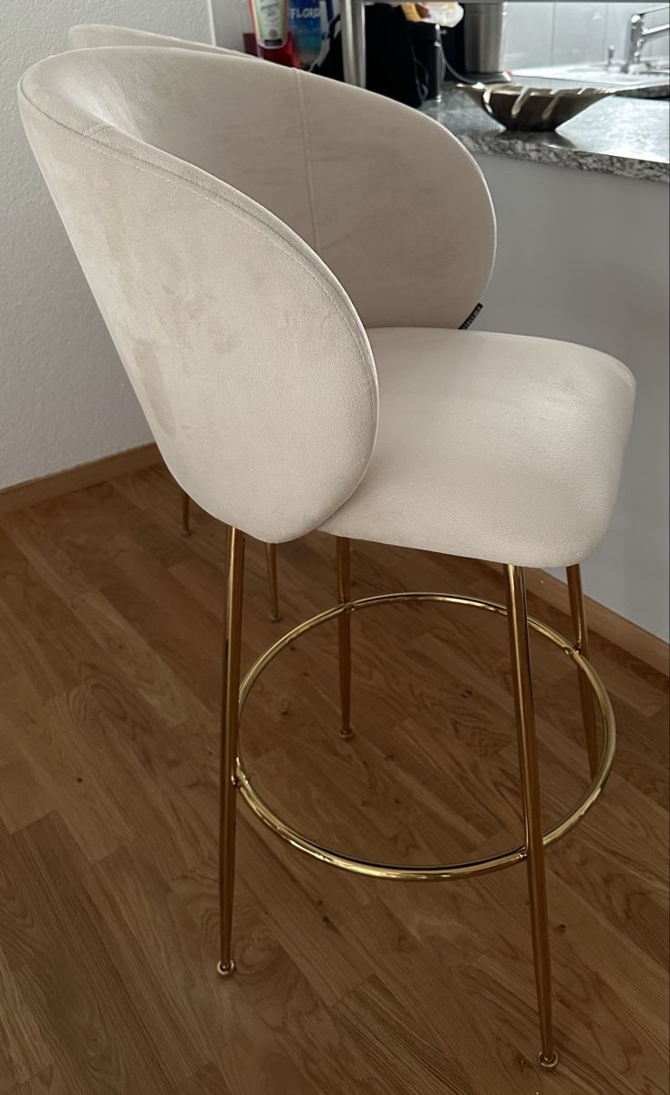 Seggioloni: 2 Stk. Barhocker creme/gold – Usato da Hinwil venduto da Diliborina9598 3