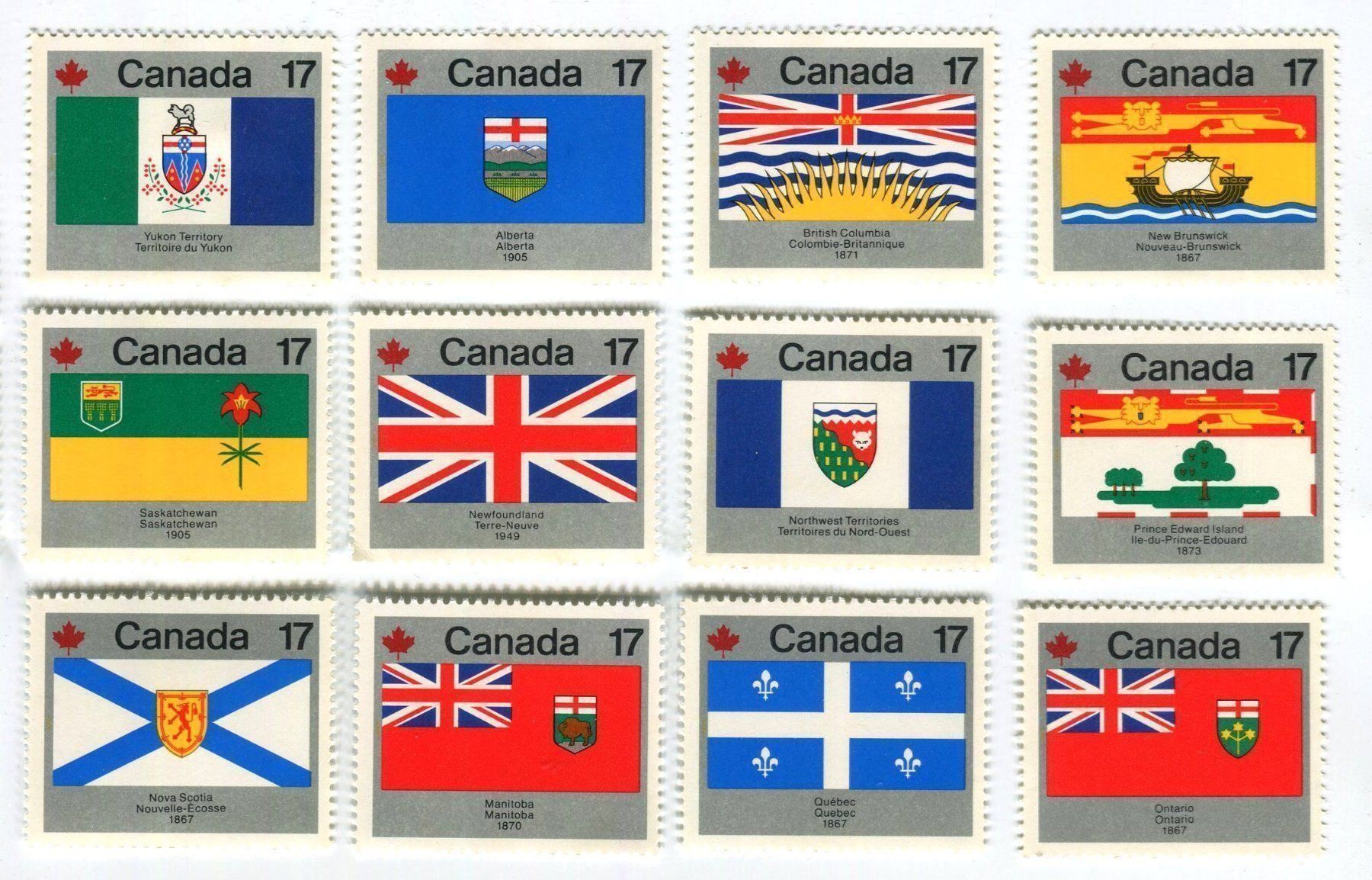 Tous les timbres: Briefmarken "Flaggen". Kanada. – Neuf avec emballage d'origine à Basel par Butsch5