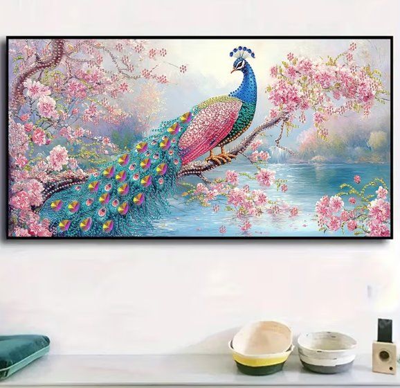 Kits de loisir créatif: Diamond Painting Pfau – Neuf avec emballage d'origine à Obergösgen par Diamond-Painting 1