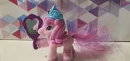 Filly Pony Figur mit Spiegel Krone rosa guter Zustand