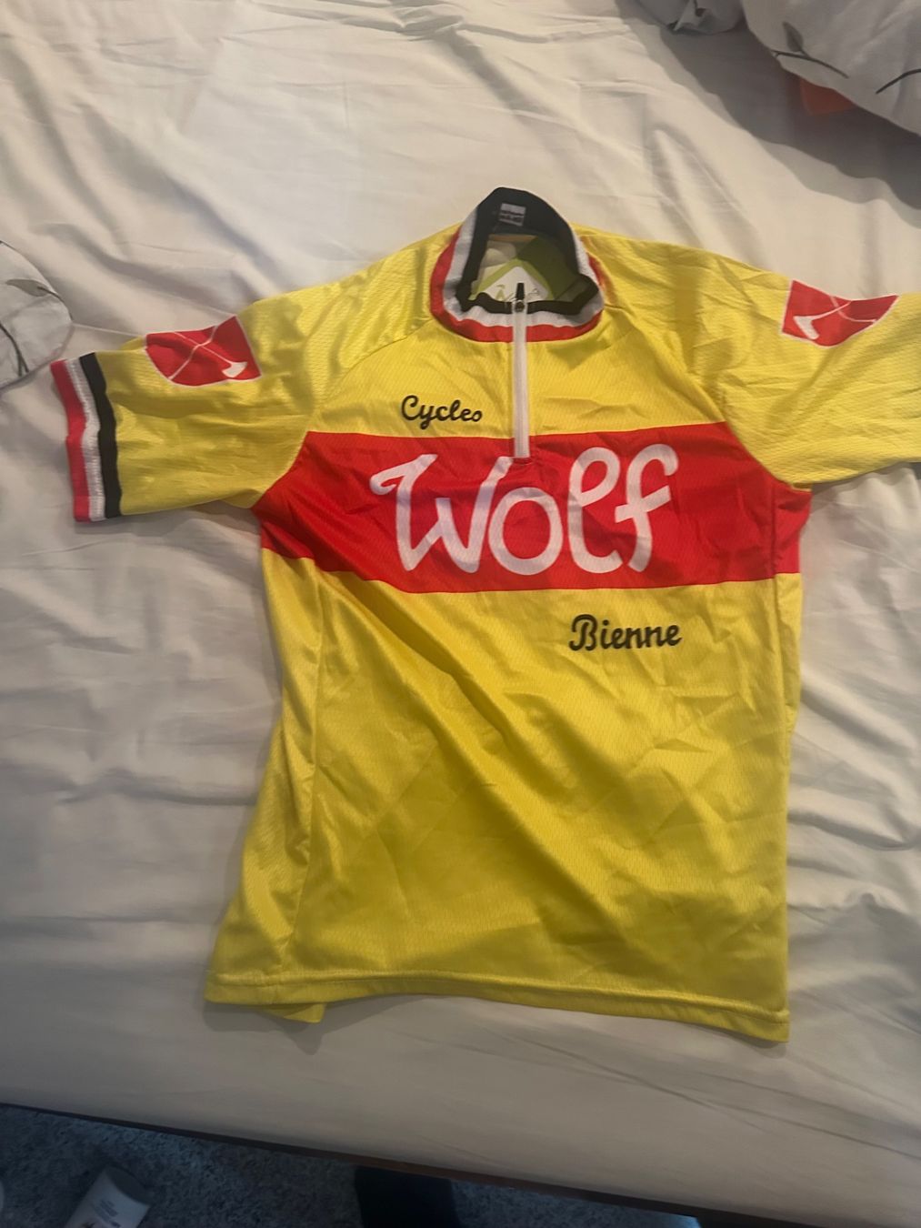 Canottiere & Pantaloni: Retro Radtrikot Cycles Wolf Bienne Grösse M – Usato da Bussnang venduto da Tatzfatz 3