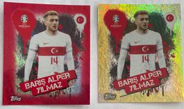 2x Topps Sticker Baris Alper Yilmaz, EM2024, Neu!