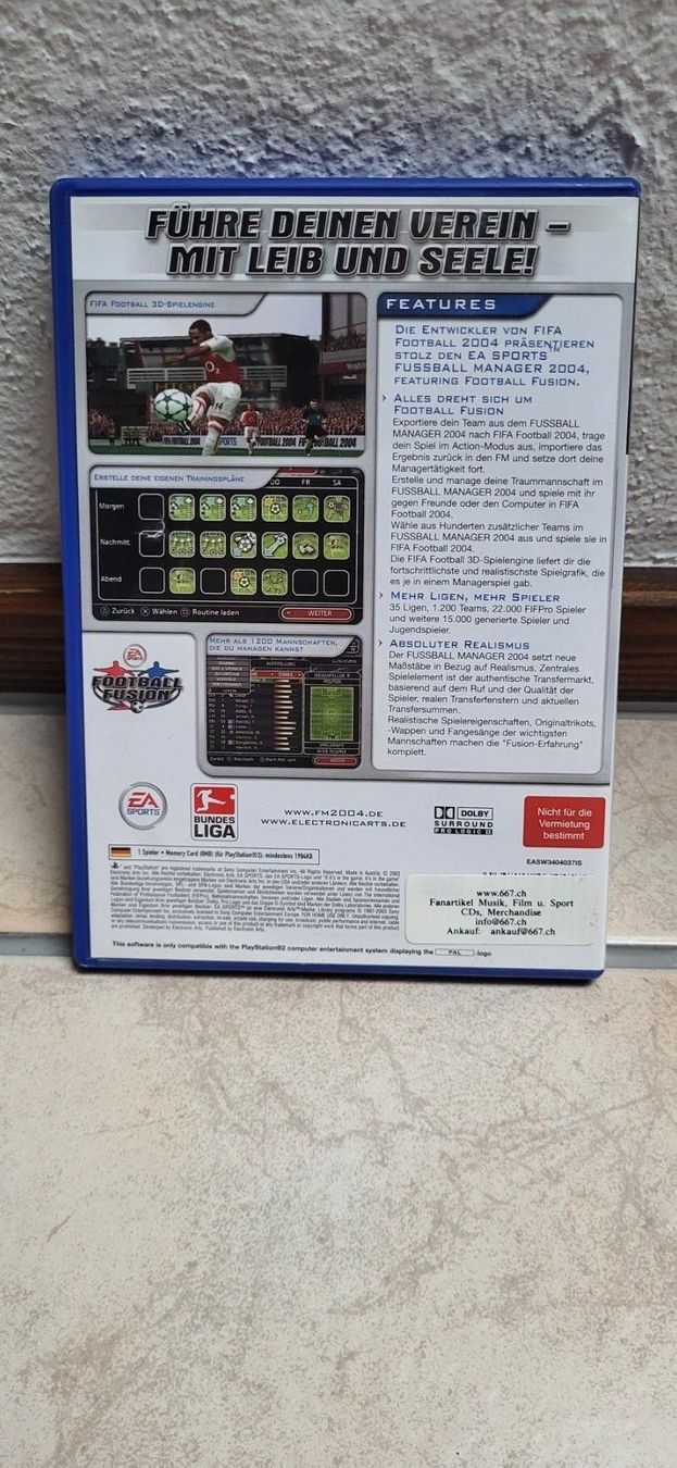 Sony Giochi: PS2 - Fussball Manager 2004 – Usato da Münsingen venduto da Heroism2010 1